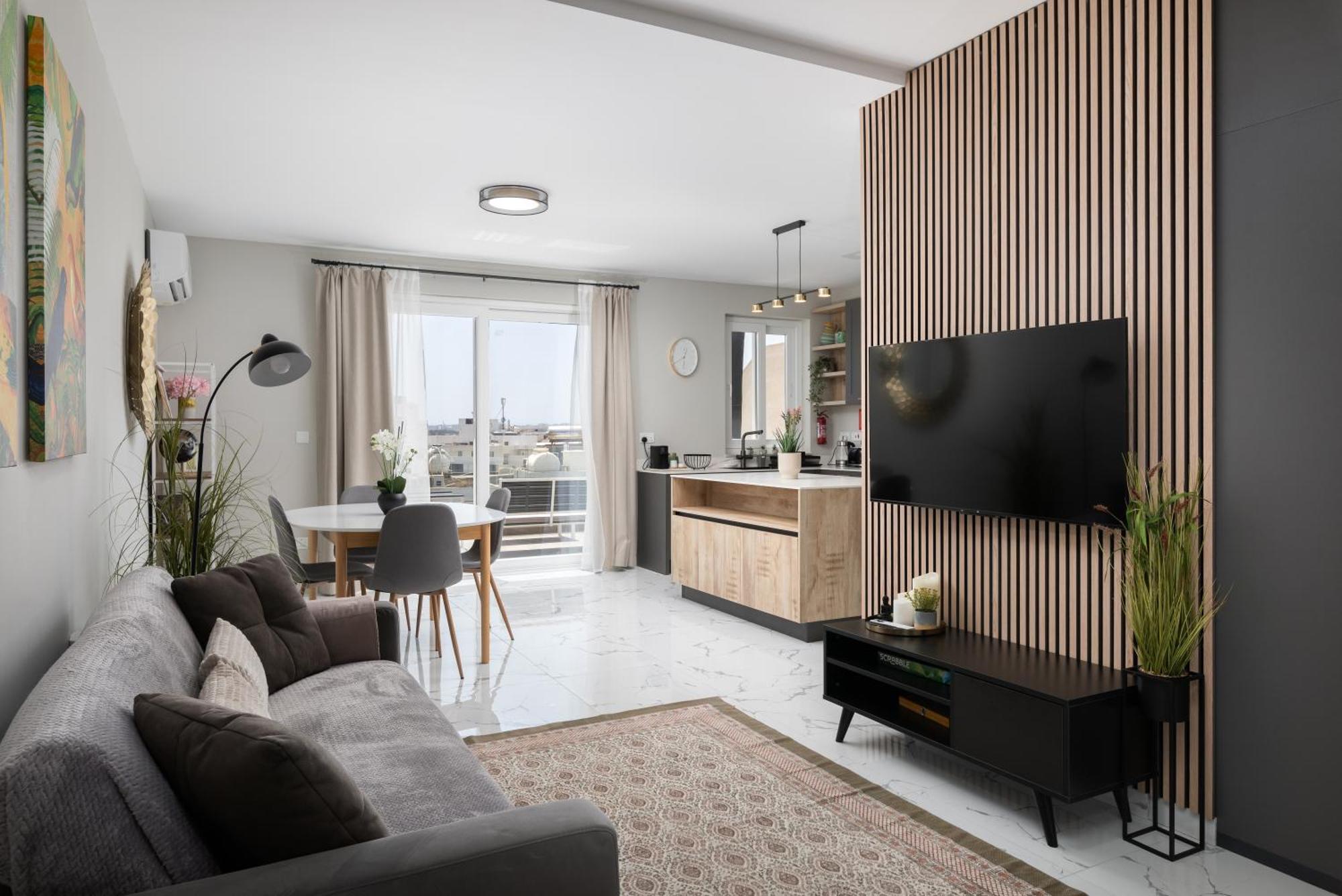 Modern 2Br Cosy Apartment With Large Terrace - Close To Manoel Island & Tigne Shopping Mall スリーマ エクステリア 写真